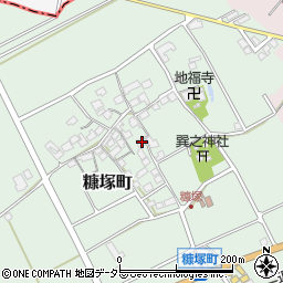 滋賀県東近江市糠塚町185周辺の地図