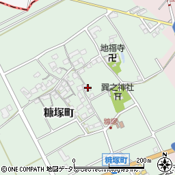 滋賀県東近江市糠塚町124周辺の地図