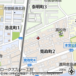 愛知県名古屋市港区寛政町3丁目1周辺の地図