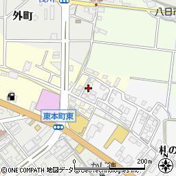 滋賀県東近江市八日市東本町15周辺の地図