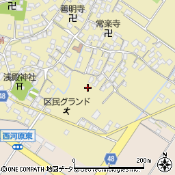 滋賀県野洲市比留田47-6周辺の地図