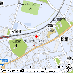 愛知県豊田市越戸町松葉103周辺の地図