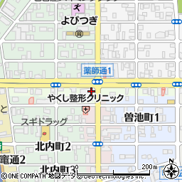 愛知県名古屋市南区薬師通周辺の地図