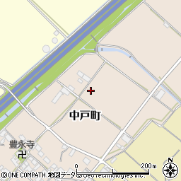 滋賀県東近江市中戸町周辺の地図