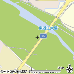 東近江大橋周辺の地図