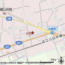 滋賀県東近江市小脇町1433周辺の地図