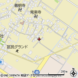 滋賀県野洲市比留田61周辺の地図
