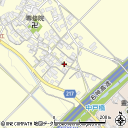滋賀県東近江市鯰江町周辺の地図