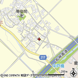 滋賀県東近江市鯰江町周辺の地図