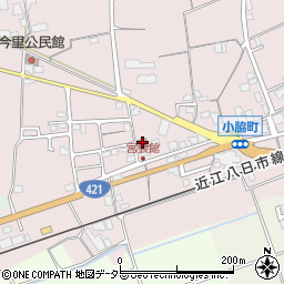 滋賀県東近江市小脇町1432-4周辺の地図