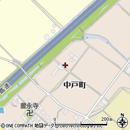 滋賀県東近江市中戸町127周辺の地図