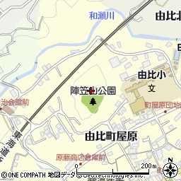 陣笠山公園周辺の地図