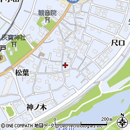 愛知県豊田市越戸町松葉68周辺の地図