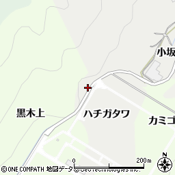 愛知県豊田市東大島町ハチガタワ周辺の地図