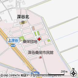 深谷桑栄教育集会所周辺の地図