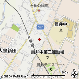 三重県いなべ市員弁町石仏2011-3周辺の地図
