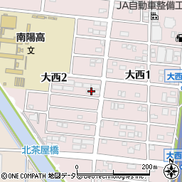 愛知県名古屋市港区大西周辺の地図