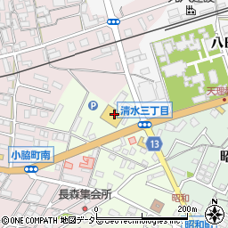 ウエルシア薬局　東近江八日市店周辺の地図