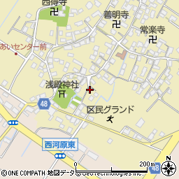 滋賀県野洲市比留田687周辺の地図