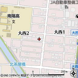 愛知県名古屋市港区大西周辺の地図