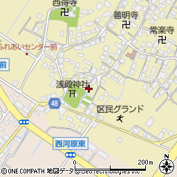 滋賀県野洲市比留田684-1周辺の地図