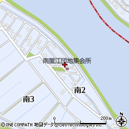 愛知県海部郡蟹江町鍋蓋新田リノ割周辺の地図