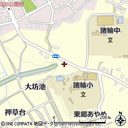 愛知県愛知郡東郷町諸輪大坊池周辺の地図
