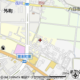 滋賀県東近江市八日市東本町15-4周辺の地図