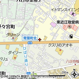 なか卯東近江八日市店周辺の地図