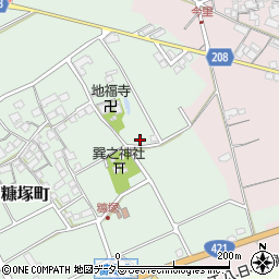 滋賀県東近江市糠塚町40周辺の地図
