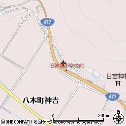 京都府南丹市八木町神吉栄賀本周辺の地図
