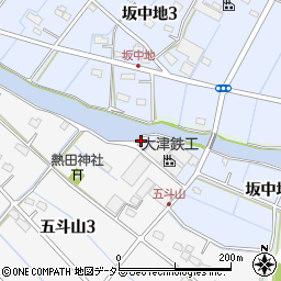 愛知県弥富市坂中地町西川原周辺の地図