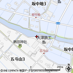 愛知県弥富市坂中地町（西川原）周辺の地図