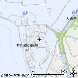 京都府京都市左京区大原井出町周辺の地図
