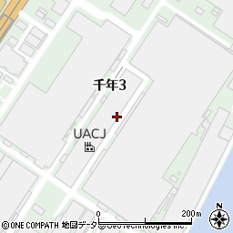 愛知県名古屋市港区千年周辺の地図