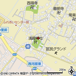 滋賀県野洲市比留田681-1周辺の地図