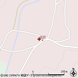 兵庫県丹波市山南町坂尻45周辺の地図