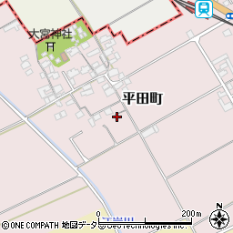 滋賀県東近江市平田町387周辺の地図