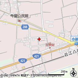 滋賀県東近江市小脇町1678-10周辺の地図