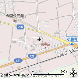 滋賀県東近江市小脇町1678-17周辺の地図