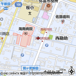 愛知県弥富市前ケ須町南本田周辺の地図