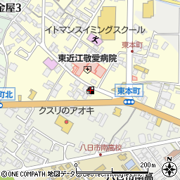 ＥＮＥＯＳ八日市ＳＳ周辺の地図