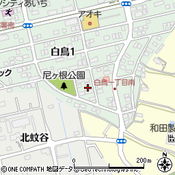 愛知県愛知郡東郷町白鳥1丁目16-9周辺の地図