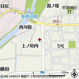 京都府南丹市園部町横田上ノ垣内周辺の地図