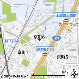 愛知県豊田市京町6丁目9周辺の地図