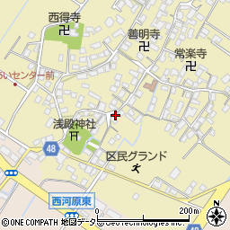 滋賀県野洲市比留田671周辺の地図