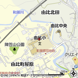 静岡市立由比小学校周辺の地図