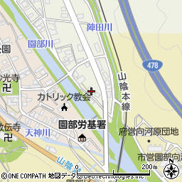 京都府南丹市園部町木崎町（正尺）周辺の地図