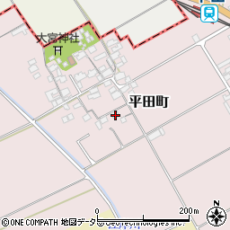 滋賀県東近江市平田町443周辺の地図
