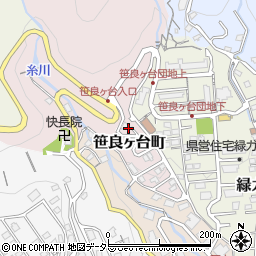 静岡県熱海市笹良ヶ台町周辺の地図